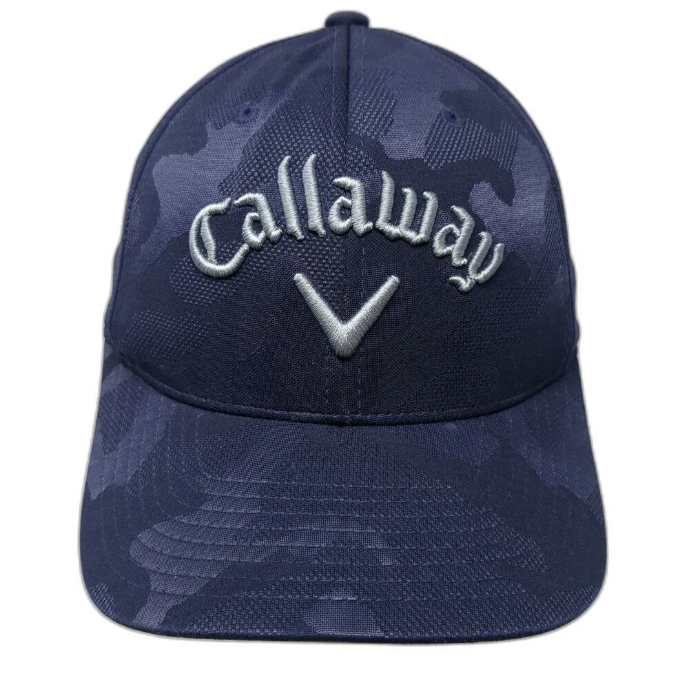 Callaway Snapback Blue Camo One Size Hat Flexfit 110 Chevron Golf Embroidery